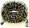 300 LED Christmas String Lights, 100 FT Connectable Waterproof String Lights Green Wire with 8 Modes, Christmas