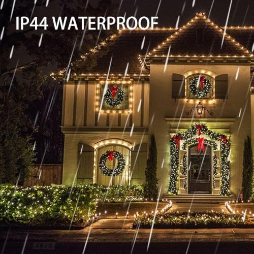 300 LED Christmas String Lights, 100 FT Connectable Waterproof String Lights Green Wire with 8 Modes, Christmas, alternate