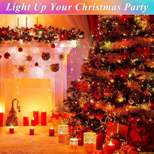 300 LED Color Changing Christmas Lights, 35 Colors 98FT String Lights Halloween Decorations, Waterproof Twinkle, alternate