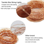300 LED Copper Wire String Lights, Warm White 99 FT, alternate view 5