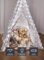 300 LED Curtain Lights, 9.8ftx9.8ft Winter Wonderland Decorations, alternate view 3