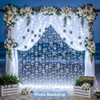 300 LED Curtain Lights, Indoor String Lights for Bedroom, White in White, alternate view 2