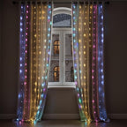 300 LED Curtain Lights, Remote Control Christmas Decorative Hanging String Lights, 8 Lighting Mode, USB Plug in, alternate