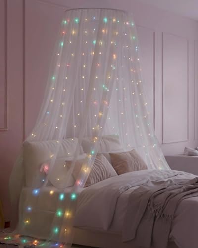 300 LED Curtain Lights, Remote Control Christmas Decorative Hanging String Lights, 8 Lighting Mode, USB Plug in, alternate