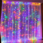 300 LED Curtain String Lights, Christmas Fairy Lights for Bedroom with 8 Lighting Modes, Connectable Waterproof, alternate