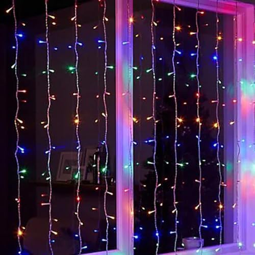 300 LED Curtain String Lights, Christmas Fairy Lights for Bedroom with 8 Lighting Modes, Connectable Waterproof, alternate