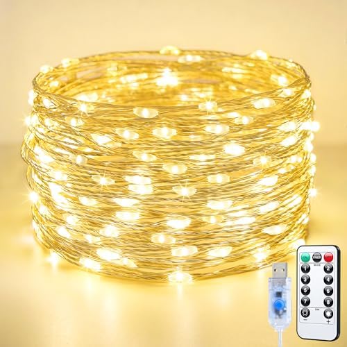 300 LED Fairy Lights Plug in, 66FT USB String Lights for Classroom
