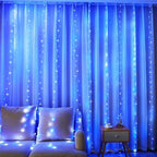 300 LED Fairy Lights, Twinkle Lights with 8 Light Modes, 9.8x9.8Ft Curtain String Lights Remote Control for, alternate view 3