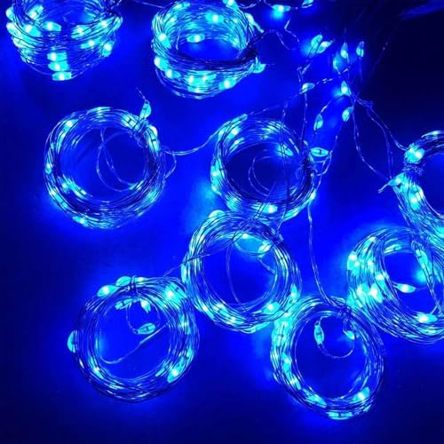 300 LED Fairy Lights, Twinkle Lights with 8 Light Modes, 9.8x9.8Ft Curtain String Lights Remote Control for, alternate view 5
