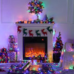 300 LED Multicolor Christmas Tree Lights Clear Wire Plug in, alternate view 4