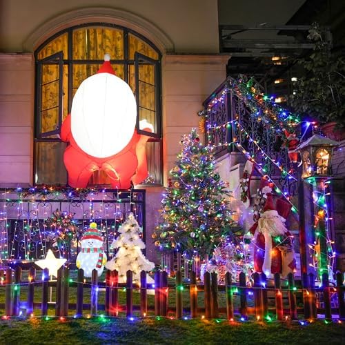 300 LED Multicolor Christmas Tree Lights Clear Wire Plug in, alternate view 5