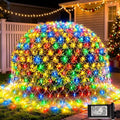 300 LED Net Lights for Bushes, 14.8ft x 5ft 8 Modes Christmas Outdoor Mesh Lights Connectable, Waterproof