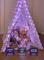 300 LED Purple Fairy Lights, 9.8ft x 9.8ft Halloween String Light in Purple, alternate view 3