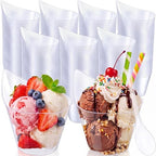 300 Pack 7 Oz Clear Clear Plastic Dessert Cups in 7 oz in Clear