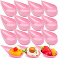 300 Pcs 4 in Plastic Appetizer Spoon Tear Drop Tasting Spoon, Pink in Pink