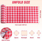 300FT x 54IN Red & White Checkered Tablecloth Roll with Slide Cutter Box in Red and White Checkered, alternate view 7