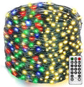 300LED Christmas Tree Lights Fairy String Light 99FT Green Copper Wire Warm White and Multicolor Dimmable with