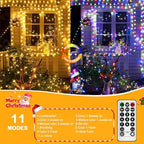 300LED Christmas Tree Lights Fairy String Light 99FT Green Copper Wire Warm White and Multicolor Dimmable with, alternate