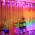 300Led Cuttable Curtain String Lights 10x10ft with Remote Window Lights for Bedroom Wedding Party Festive Season
