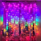 300Led Cuttable Curtain String Lights 10x10ft with Remote Window Lights for Bedroom Wedding Party Festive Season, alternate