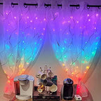 300Led Cuttable Curtain String Lights 10x10ft with Remote Window Lights for Bedroom Wedding Party Festive Season, alternate