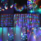 300Led Cuttable Curtain String Lights 10x10ft with Remote Window Lights for Bedroom Wedding Party Festive Season, alternate
