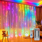 300LED Fairy Curtain Lights 9.8ft x 9.8ft LED Dimmable Twinkle Lights