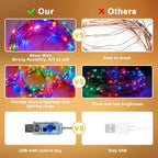 300LED Fairy Curtain Lights 9.8ft x 9.8ft LED Dimmable Twinkle Lights, alternate view 3