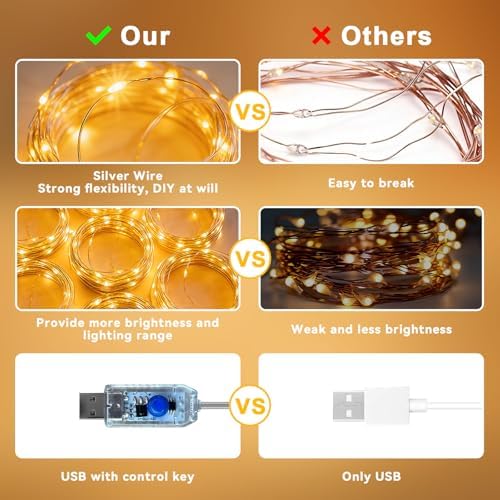 300LED Fairy Curtain Lights 9.8ft x 9.8ft LED Dimmable Twinkle Lights with Remote and Timer USB Plug in 8 Modes, alternate
