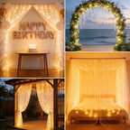 300LED Fairy Curtain Lights 9.8ft x 9.8ft LED Dimmable Twinkle Lights with Remote and Timer USB Plug in 8 Modes, alternate