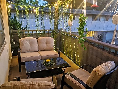 300Led Fairy Curtain String Lights 10x10ft with Remote Window Lights for Bedroom Wedding Party Festive Season, alternate view