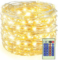 300LED Fairy Lights Twinkle String Light Plug in,99ft Bendable Silver Copper Wire Firefly Lights, 12Modes with