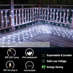 300LED Net Lights, 14.8ft x 5ft Connectable Christmas Net Lights 8 Modes, Waterproof Mesh Lights Plug in for, alternate view