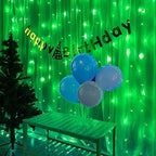 304 LED Green Curtain Lights, 9.8FT x 9.8FT Window Fairy Lights, alternate view 4