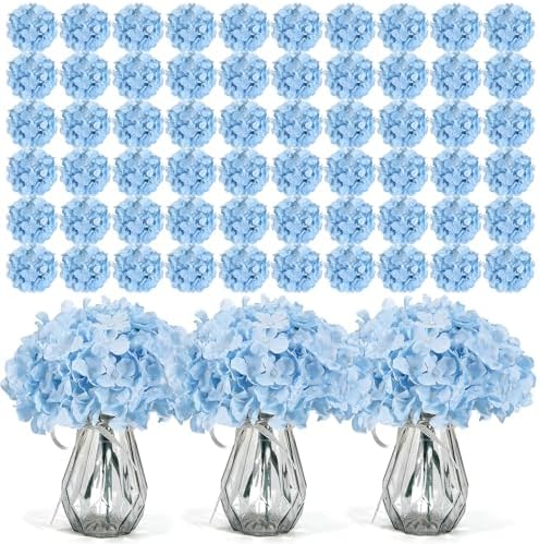 304Pcs Hydrangea Artificial Flowers Bulk, Faux Artificial Hydrangea