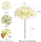 304Pcs Hydrangea Artificial Flowers Bulk, Silk Hydrangeas Flowers, alternate view 3