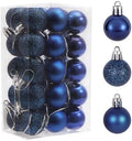 30ct Christmas Ball Ornaments, 1.18" Shatterproof Christmas Tree Decorations, Perfect Hanging Ball for
