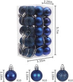30ct Christmas Ball Ornaments, 1.18" Shatterproof Christmas Tree Decorations, Perfect Hanging Ball for, alternate view 2