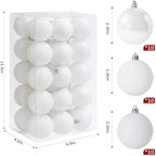 30ct Christmas Ball Ornaments, 2.36" Shatterproof Christmas Tree Decorations, Perfect Hanging Ball for, alternate view 3