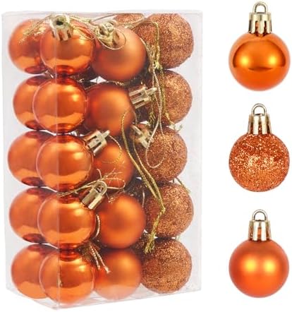 30ct Christmas Ball Ornaments, 2.36" Shatterproof Christmas Tree Decorations, Perfect Hanging Ball for