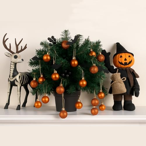 30ct Christmas Ball Ornaments, 2.36" Shatterproof Christmas Tree Decorations, Perfect Hanging Ball for, alternate view 6