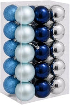 30ct Christmas Ball Ornaments, 2.36" Shatterproof Christmas Tree Decorations, Perfect Hanging Ball for