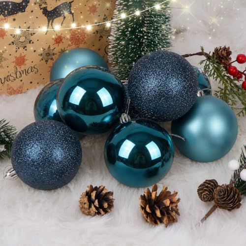 30ct Christmas Ball Ornaments, 2.36" Shatterproof Christmas Tree Decorations, Perfect Hanging Ball for, alternate view 2