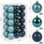 30ct Christmas Ball Ornaments, 2.36" Shatterproof Christmas Tree Decorations, Perfect Hanging Ball for, alternate view 3