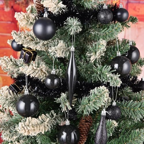 30ct Christmas Ball Ornaments, 3.15" Shatterproof Christmas Tree Decorations, Perfect Hanging Ball for, alternate view 5
