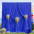 30ft×12ft Royal Blue Backdrop Curtain for Wedding Parties, Wrinkle Free Polyester Photo Backdrop Drapes for Baby