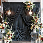 30ft×15ft Black Backdrop Curtain for Halloween Parties, alternate view 2