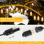 30FT Outdoor String Lights 16 Bulbs, Waterproof Patio Lights, alternate view 5