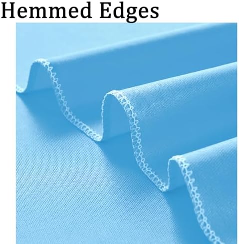 30ft x 10ft Baby Blue Backdrop Curtains for Parties, 6 Panels 5ftx10ft Thick Fabric Wedding Drapes Curtains, alternate view 5