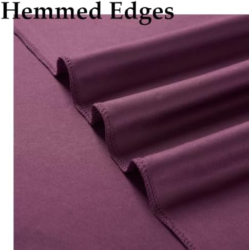 30ft x 10ft Maroon Backdrop Curtains for Parties, Polyester Burgundy Backdrop Drapes 6 Panels 5x10ft for Baby, alternate view